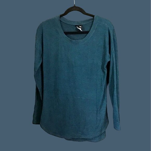 FELINA WOMENS GREEN LONG SLEEVE CREW NECK SOFT PAJAMA TOP SIZE MEDIUM - Picture 1 of 6